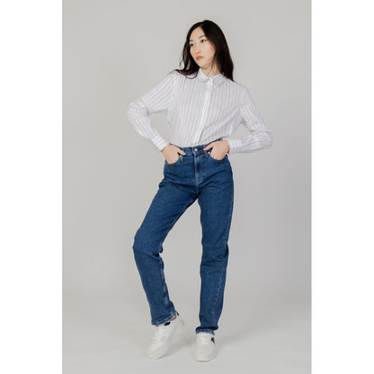 Vaqueros y pantalones de algodón azul