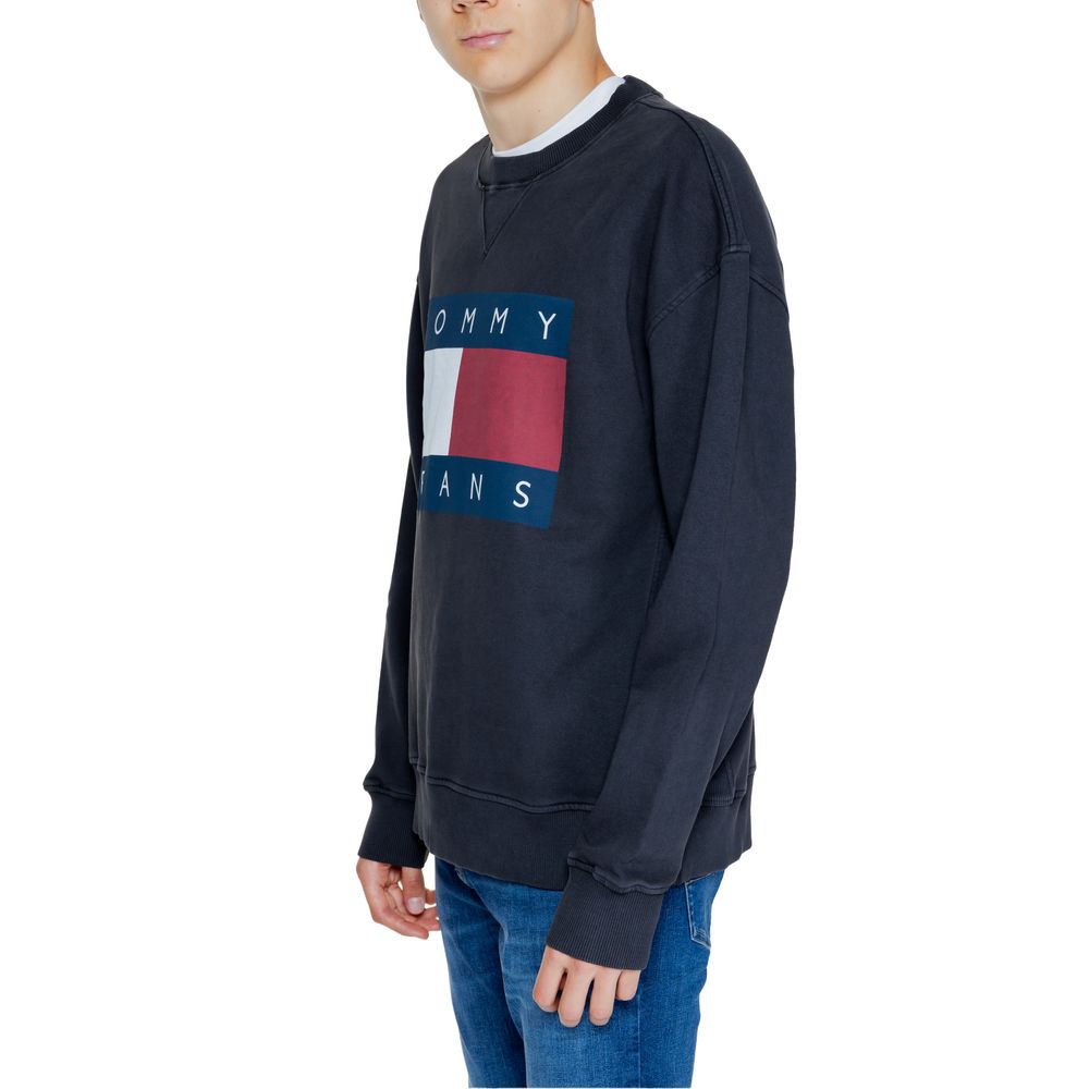 Black Cotton Sweatshirt