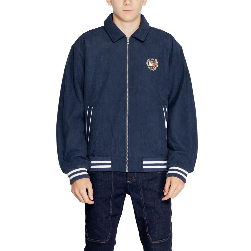 Chaqueta de poliéster azul