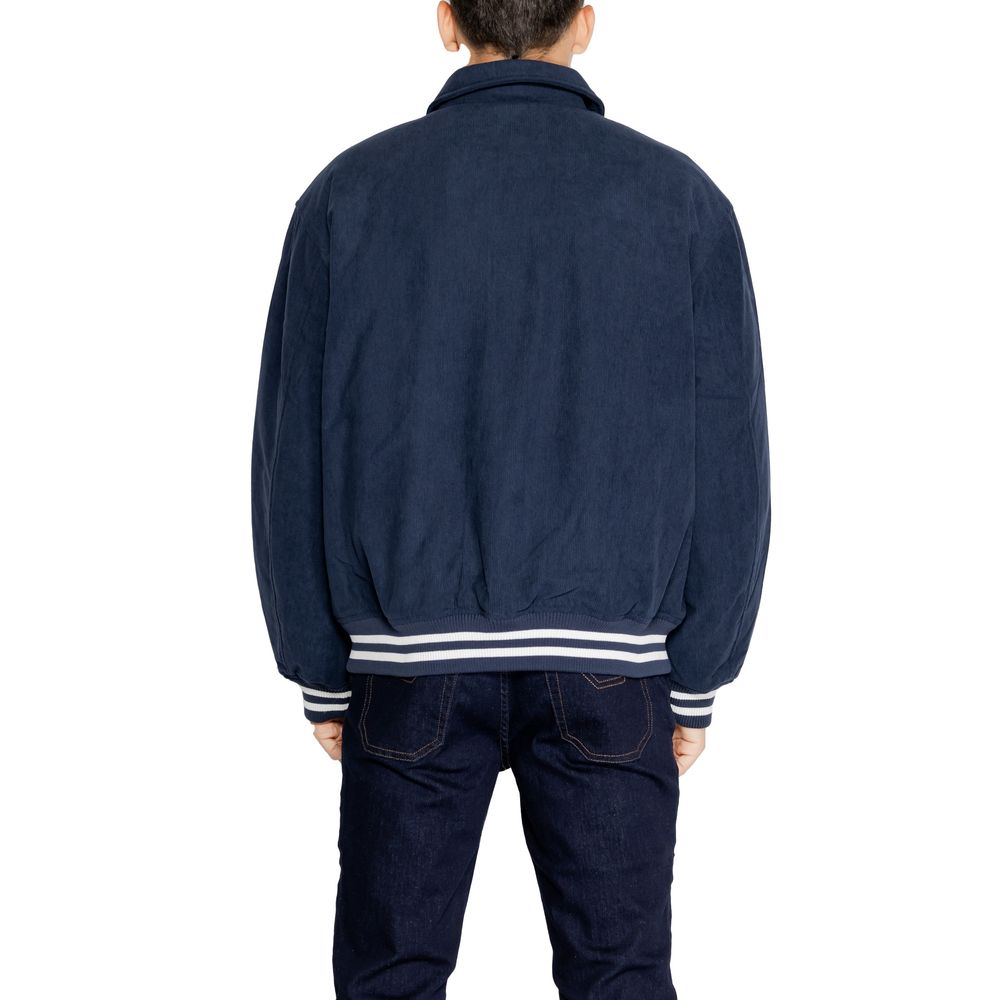 Chaqueta de poliéster azul