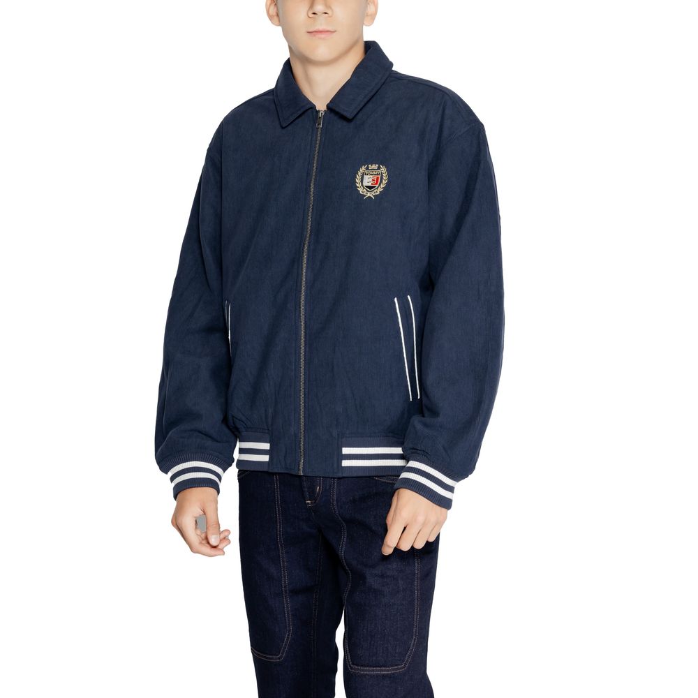 Chaqueta de poliéster azul