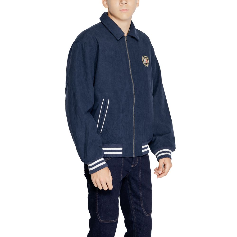Chaqueta de poliéster azul