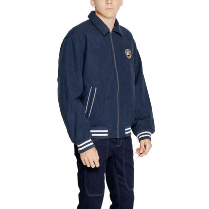 Chaqueta de poliéster azul