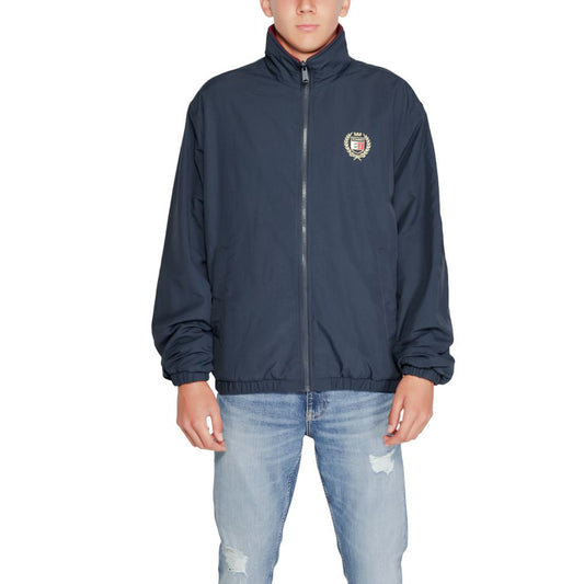 Chaqueta de poliéster azul
