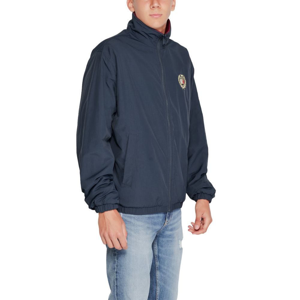 Chaqueta de poliéster azul
