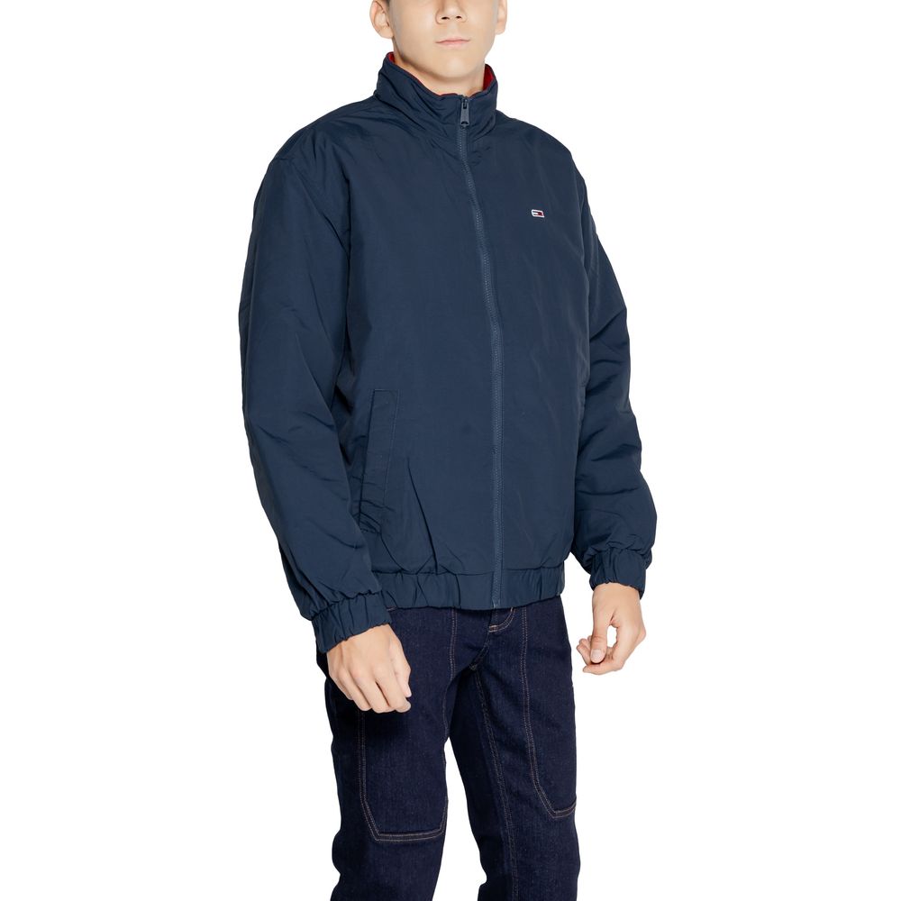 Chaqueta de poliamida azul
