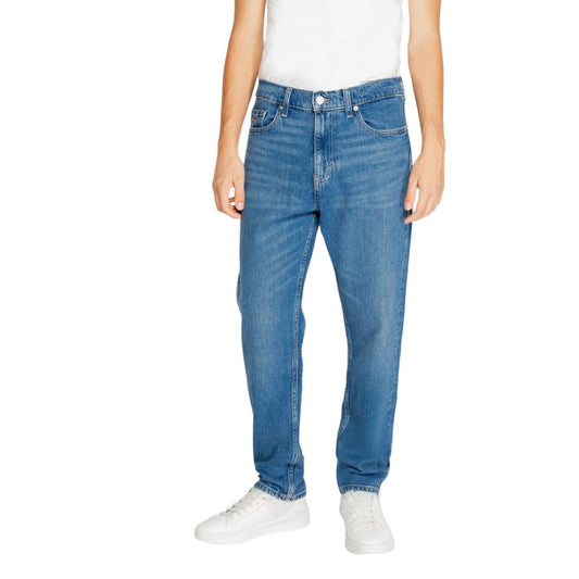 Vaqueros y pantalones de algodón azul