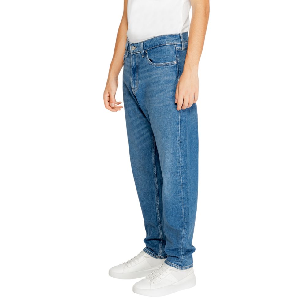 Vaqueros y pantalones de algodón azul