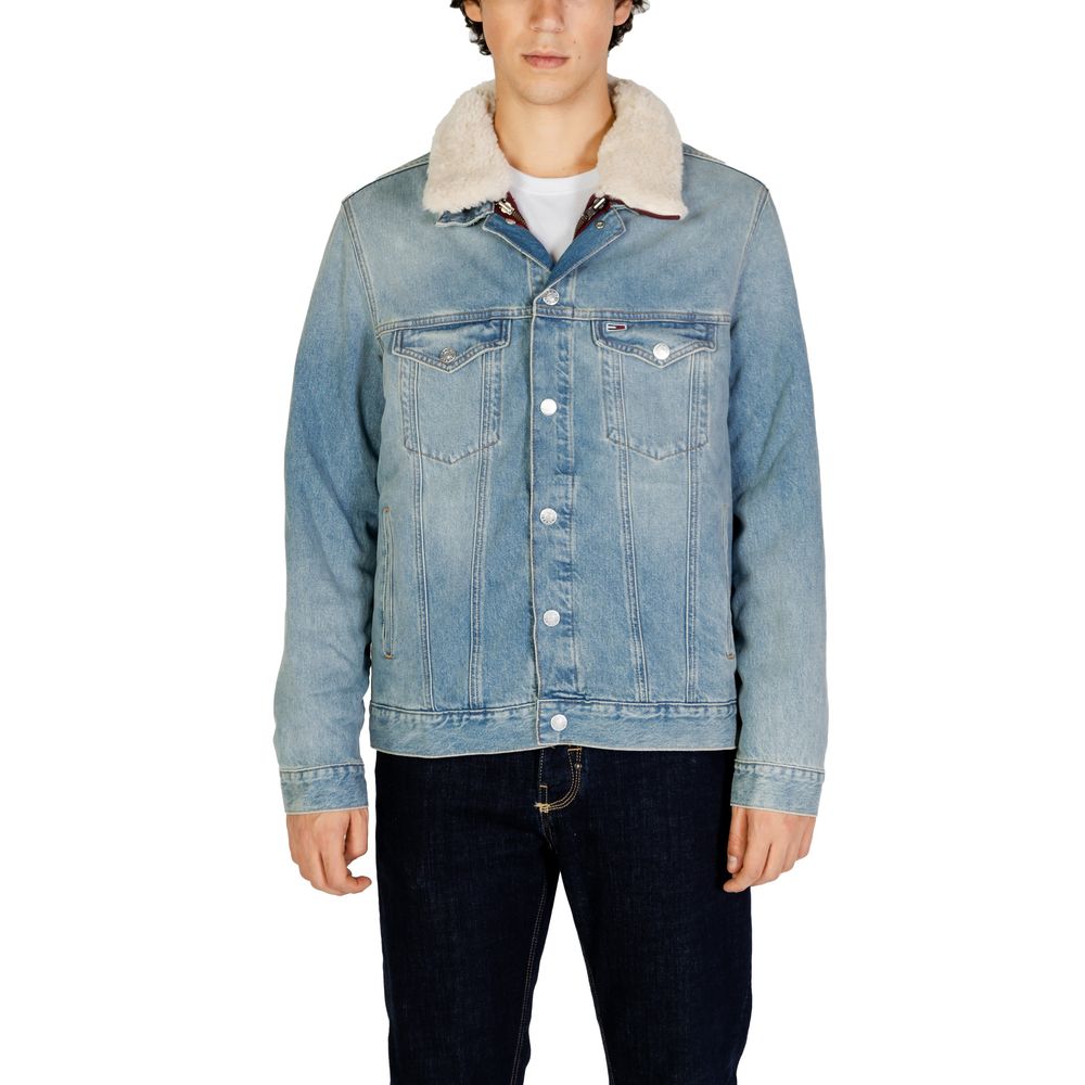Chaqueta de algodón azul claro