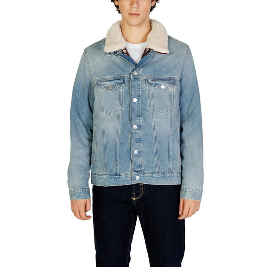 Chaqueta de algodón azul claro