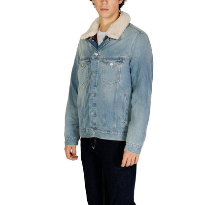 Chaqueta de algodón azul claro