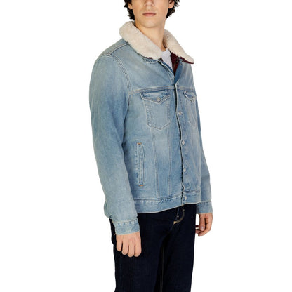 Chaqueta de algodón azul claro