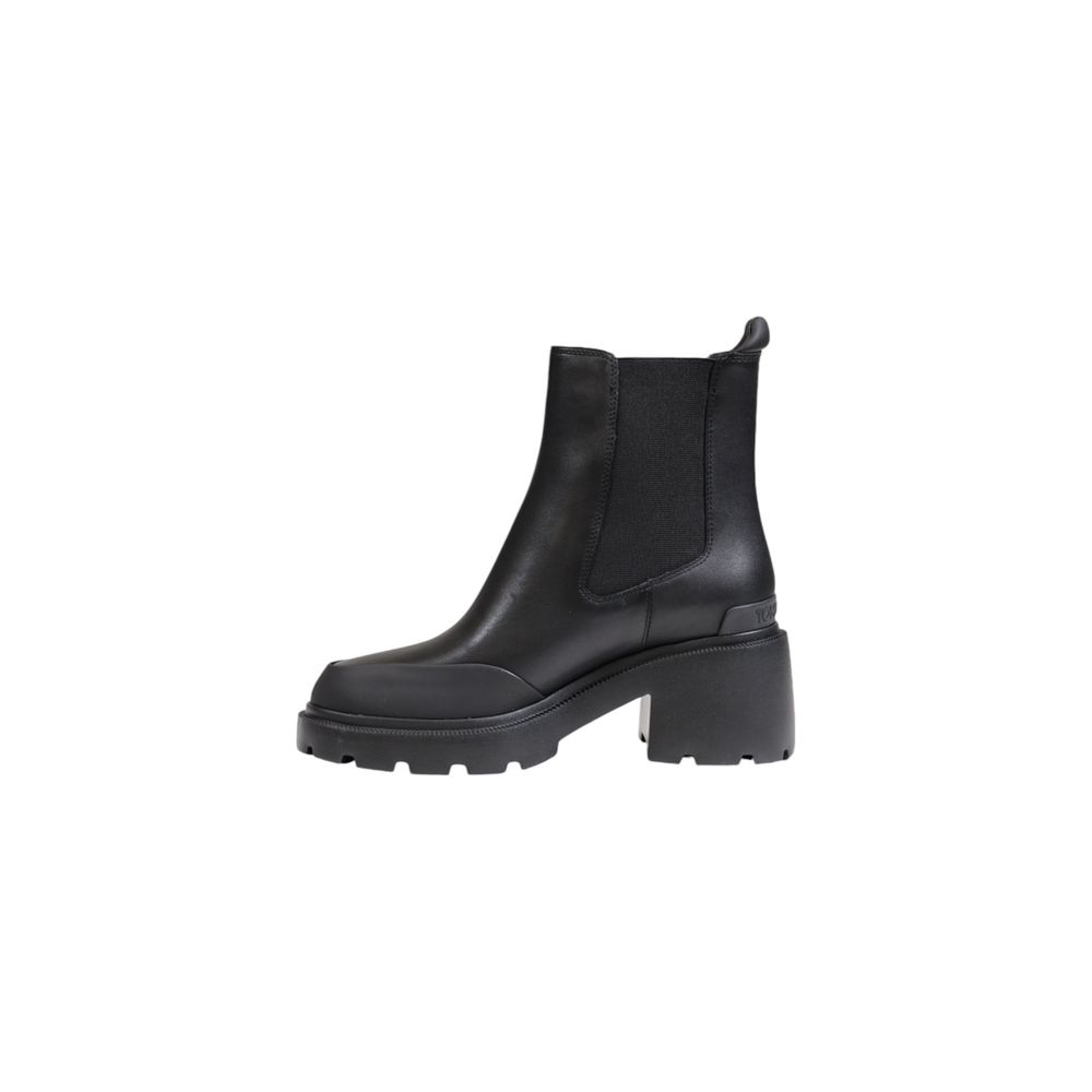 Black Leather Ankle
