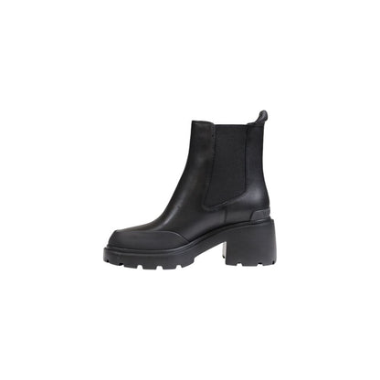 Black Leather Ankle