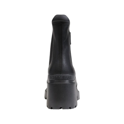 Black Leather Ankle