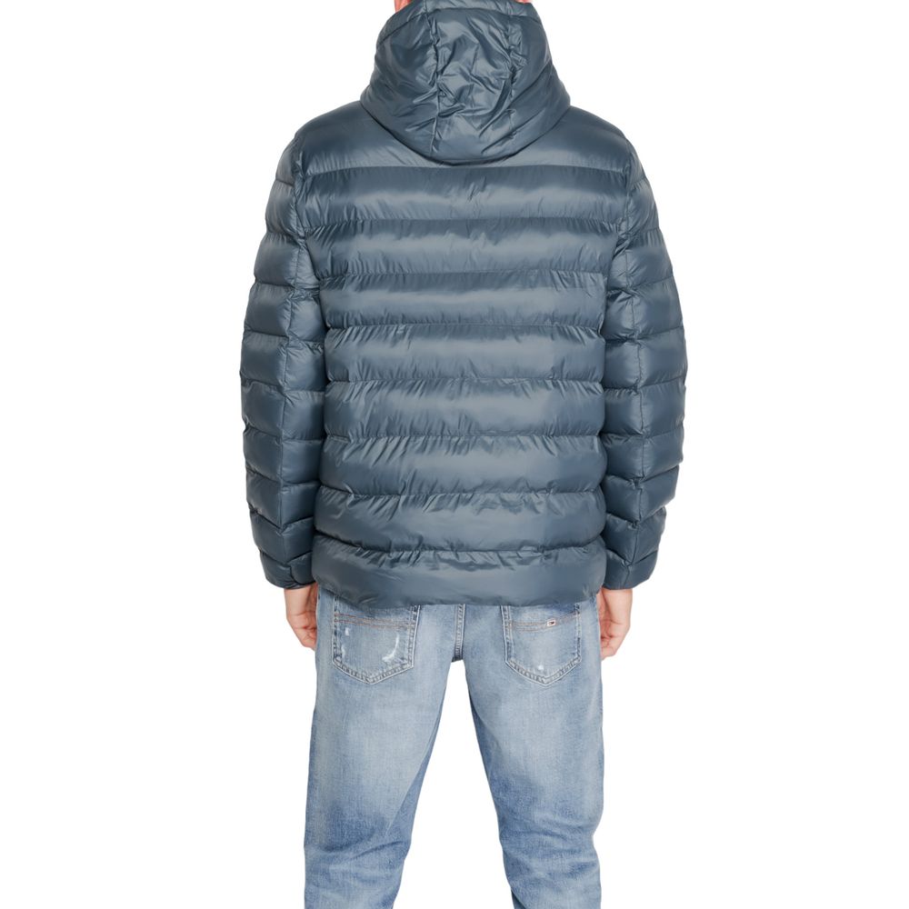 Chaqueta de poliéster negra de poliéster