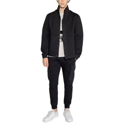 Black Polyester Jackets & Coat