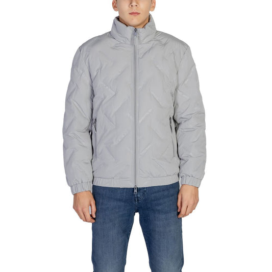 Chaqueta de poliéster gris