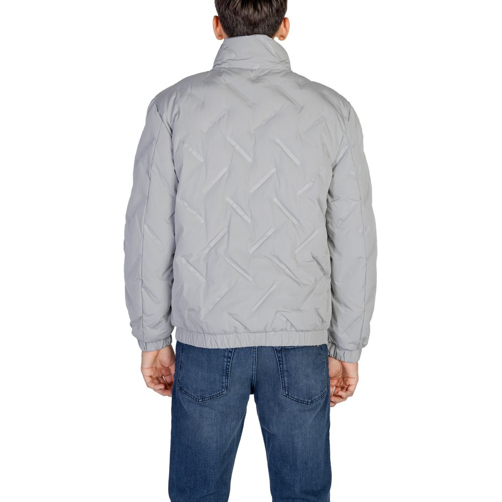 Chaqueta de poliéster gris