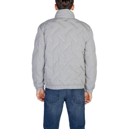 Chaqueta de poliéster gris