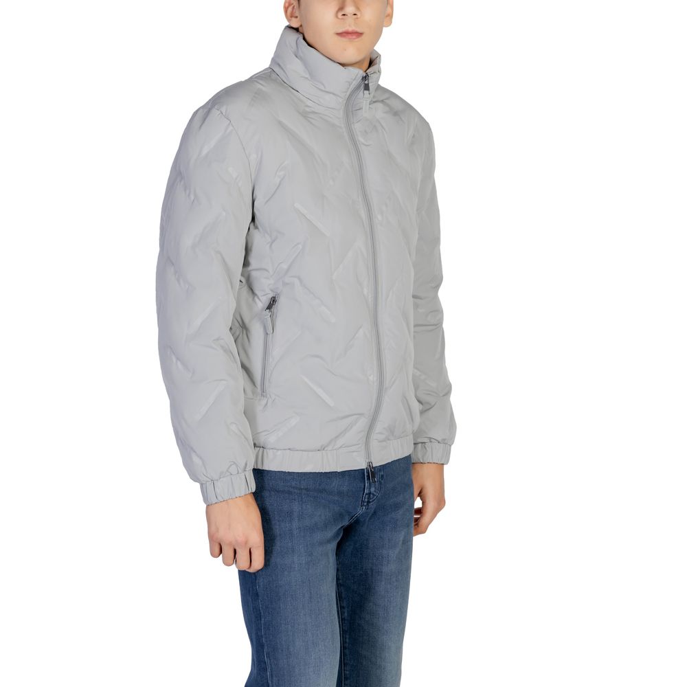 Chaqueta de poliéster gris