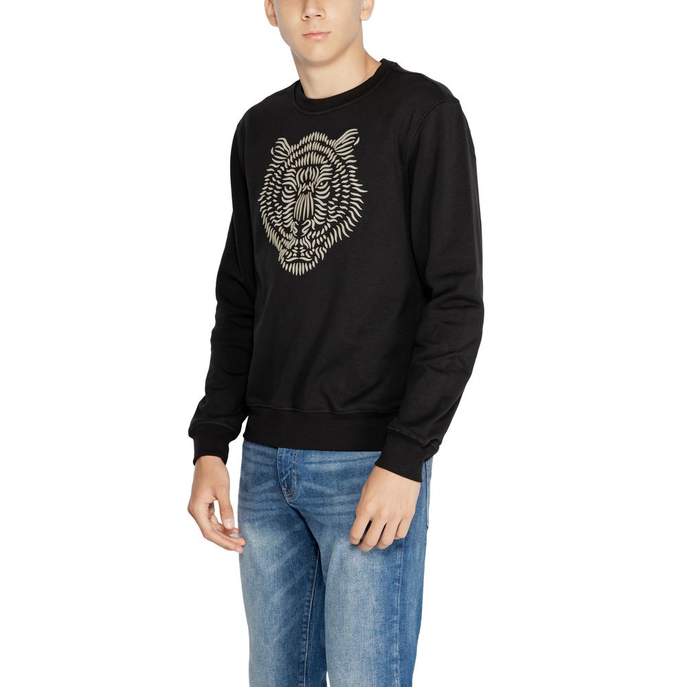 Black Cotton Sweatshirt