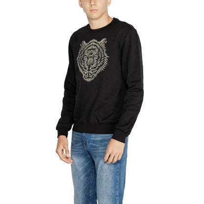 Black Cotton Sweatshirt
