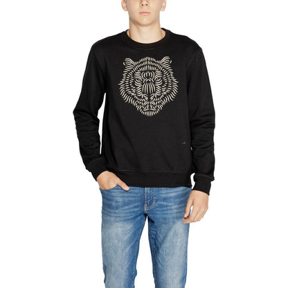 Black Cotton Sweatshirt
