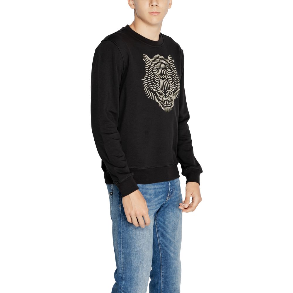 Black Cotton Sweatshirt