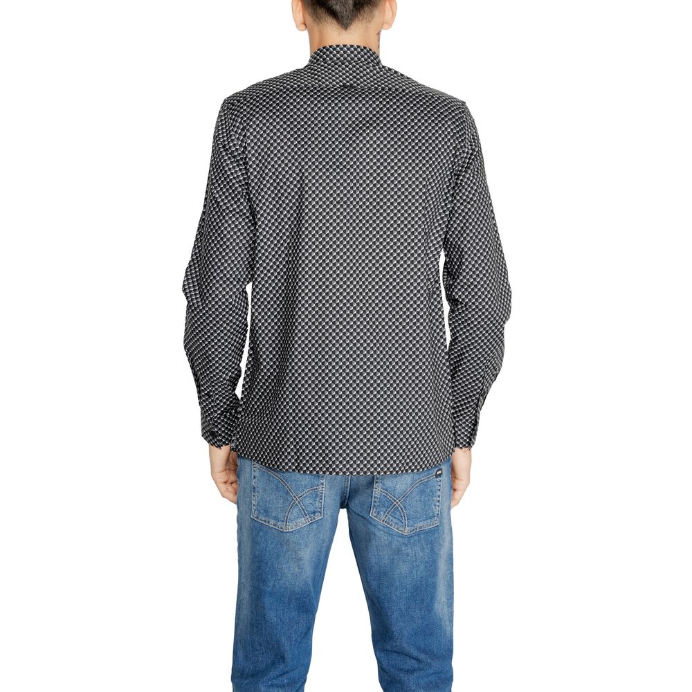 Camisa de algodón gris
