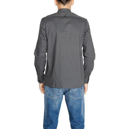 Camisa de algodón gris