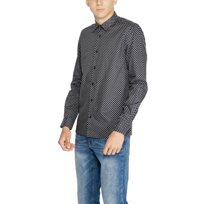 Camisa de algodón gris