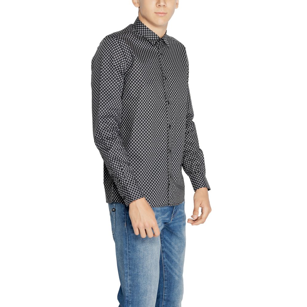 Camisa de algodón gris