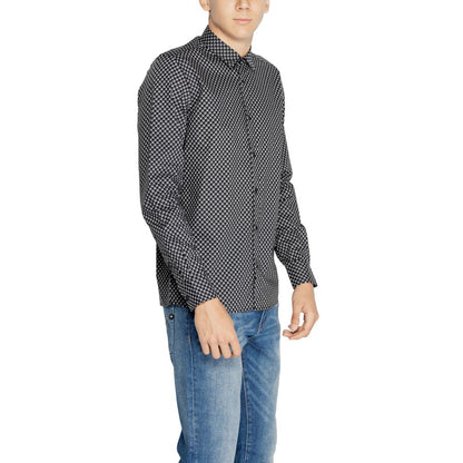 Camisa de algodón gris