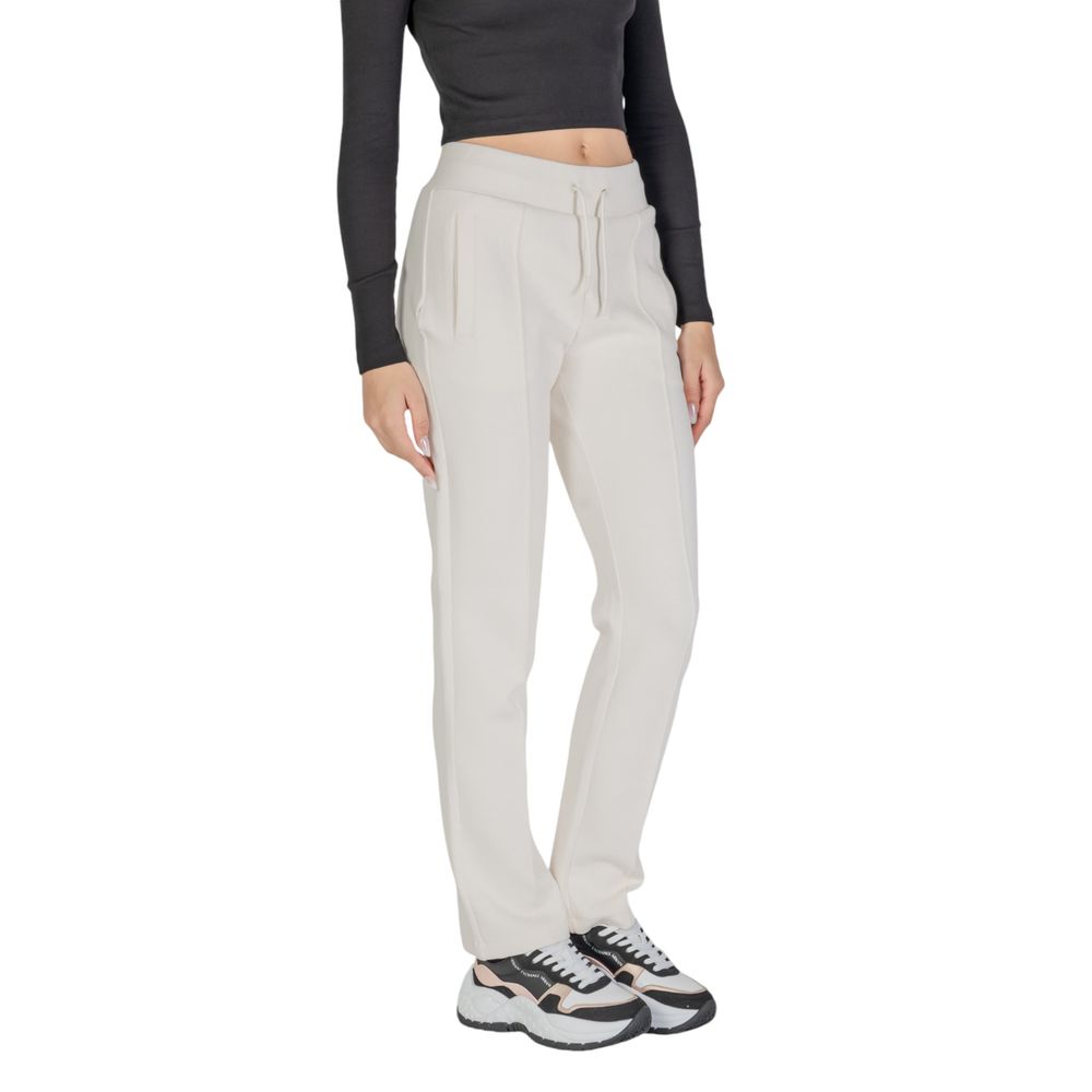 Cream Cotton Joggers Workout Pant