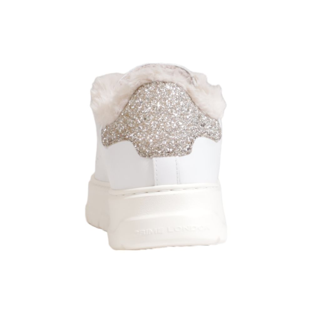 Zapatillas de piel blanca