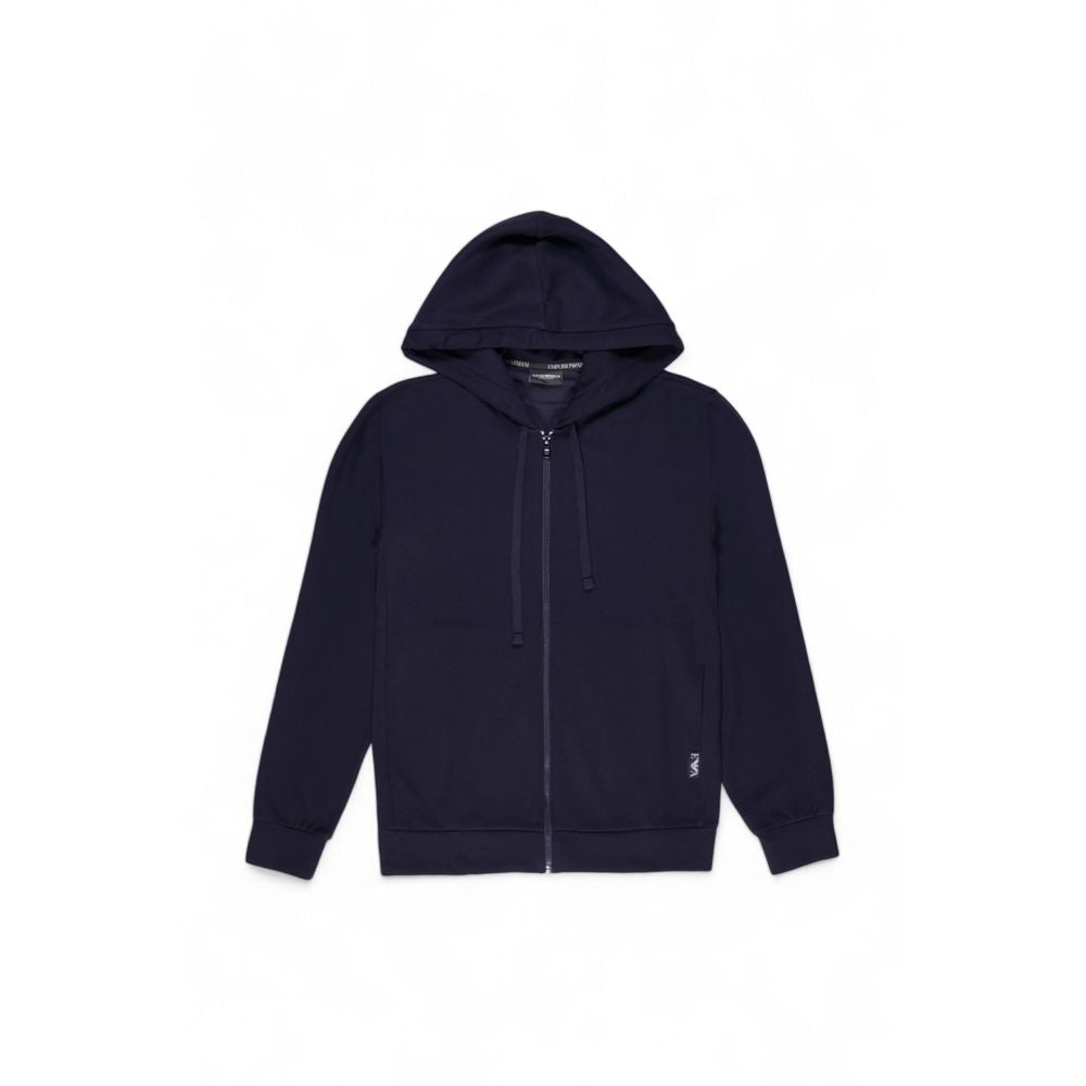 Blue Polyester Hoody