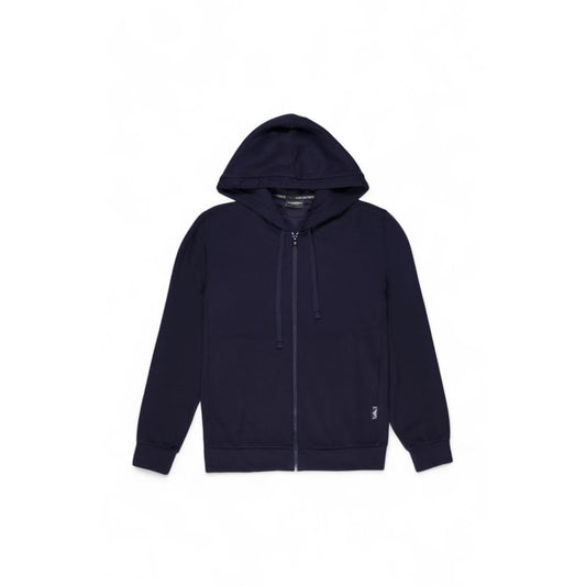 Blue Polyester Hoody