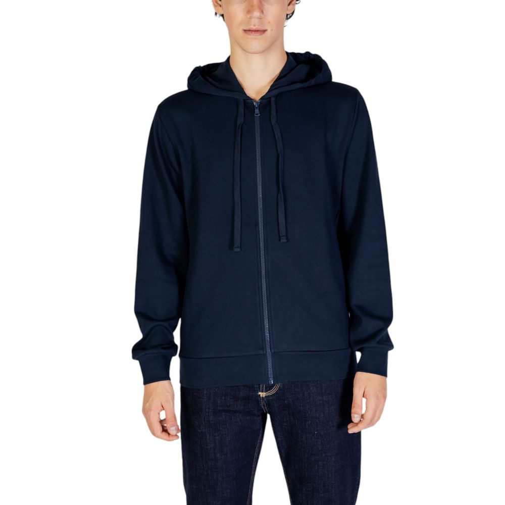 Blue Polyester Hoody