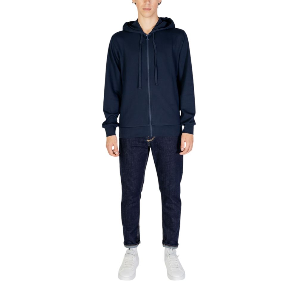 Blue Polyester Hoody
