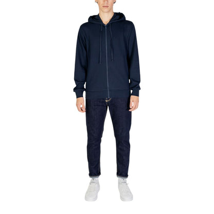 Blue Polyester Hoody