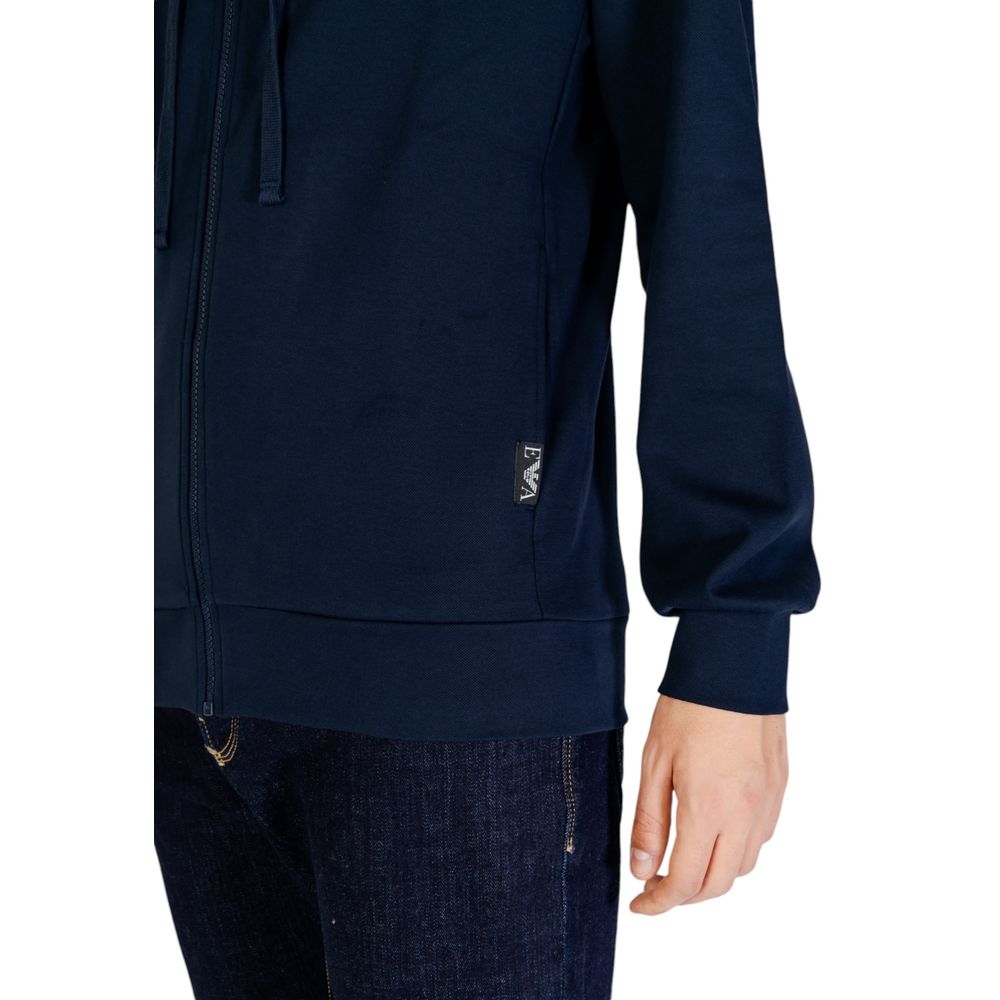 Blue Polyester Hoody
