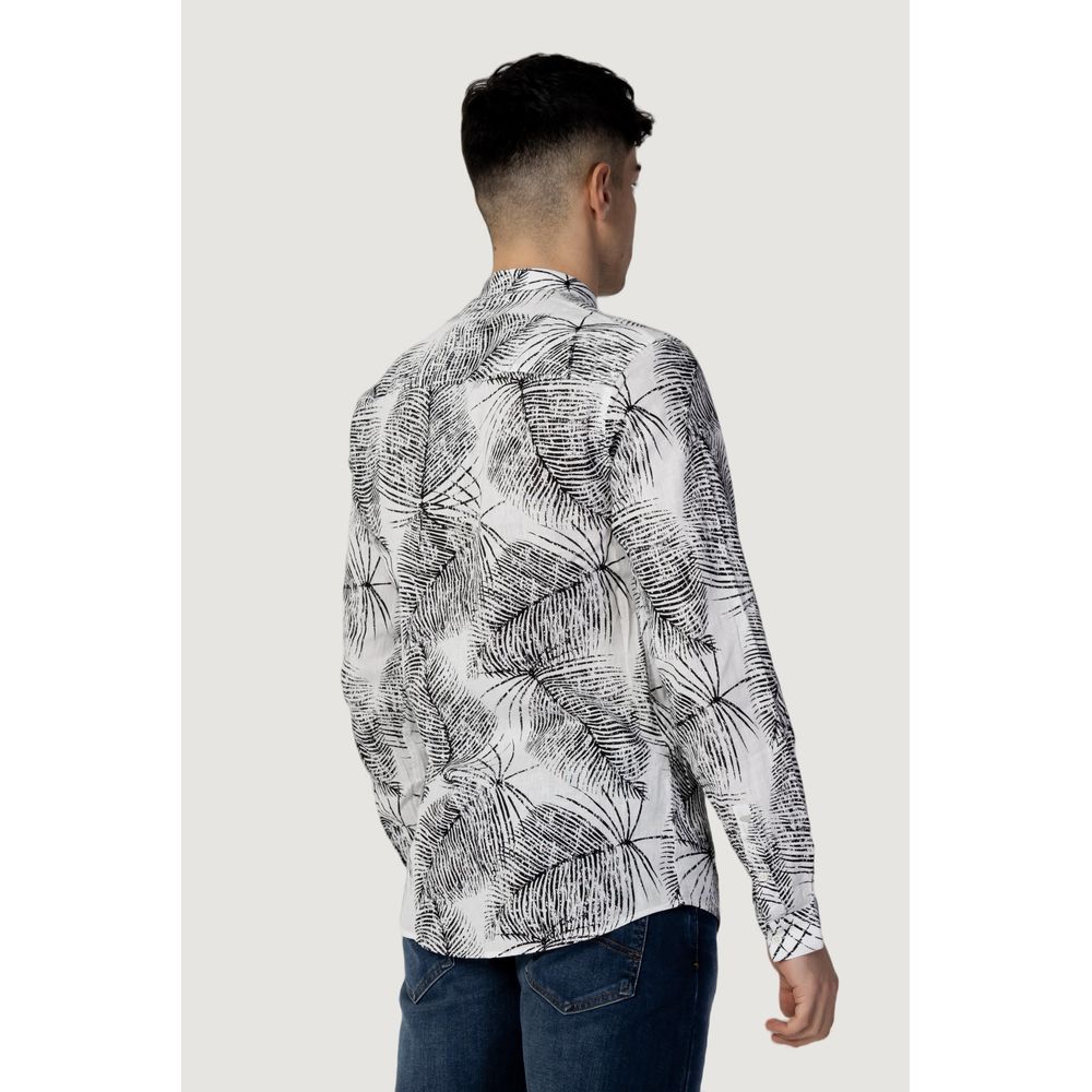Camisa de lino negra