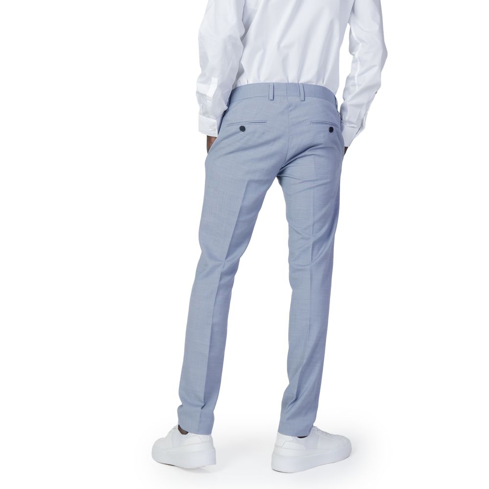 Vaqueros y pantalones de poliéster azul