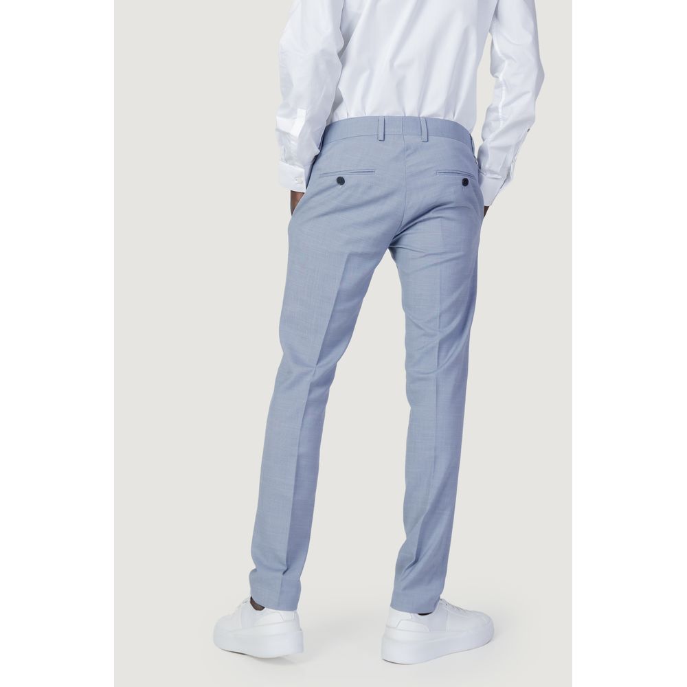Vaqueros y pantalones de poliéster azul