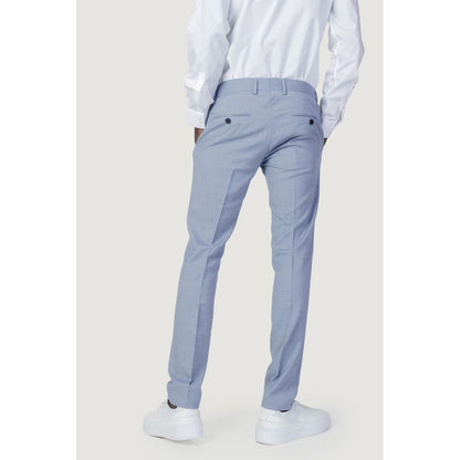 Vaqueros y pantalones de poliéster azul