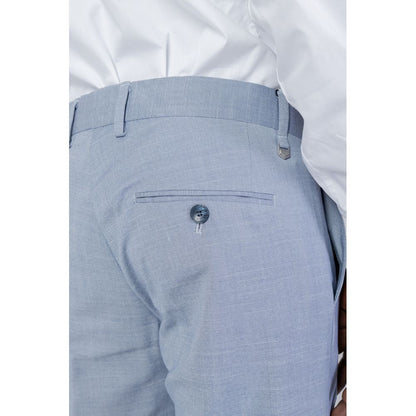Vaqueros y pantalones de poliéster azul