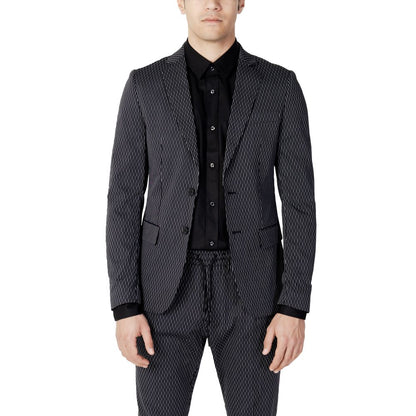 Blazer de algodón negro
