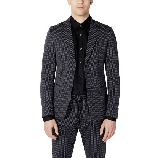 Blazer de algodón negro