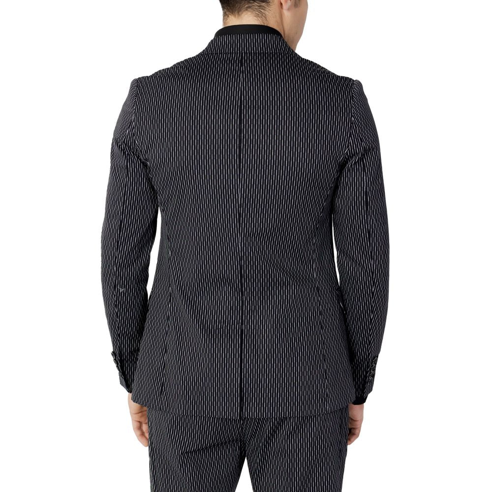 Blazer de algodón negro